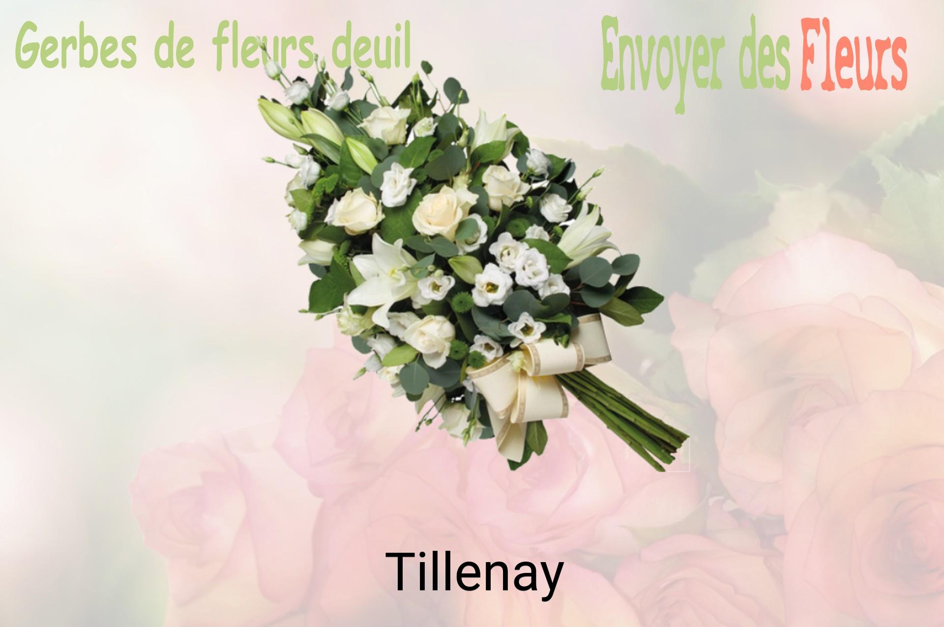 Gerbe de fleurs de deuil livrée à Tillenay